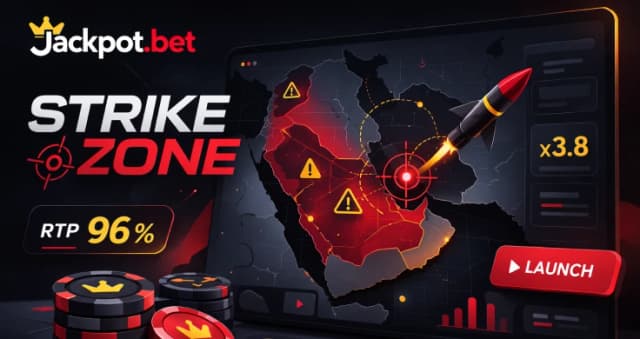 Scandal in iGaming: Jackpot.bet Launches Strike Zone Game Based on the Middle East Conflict