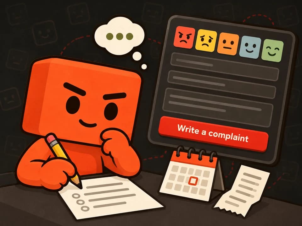Illustrated example of starting a casino complaint